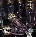 Artemisia - Champagne fluitje (6) - Monet - Kristal, goud 24, Antiek en Kunst