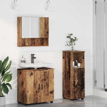 vidaXL Badkamermeubel Set 3 st Oud Hout 61 x 35 x 64 cm, Verzenden