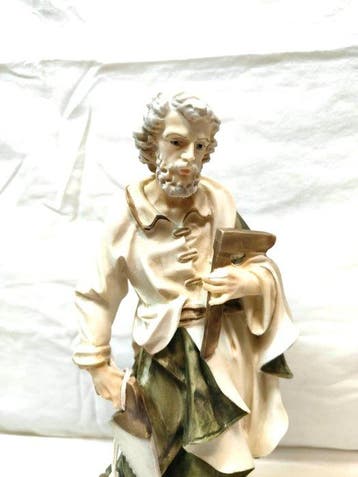 Santini - sculptuur, Statua San Giuseppe falegname dello, Antiek en Kunst
