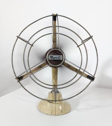 Ercole Marelli Ventilateur - Acier, Bakélite - 1950, Antiquités & Art