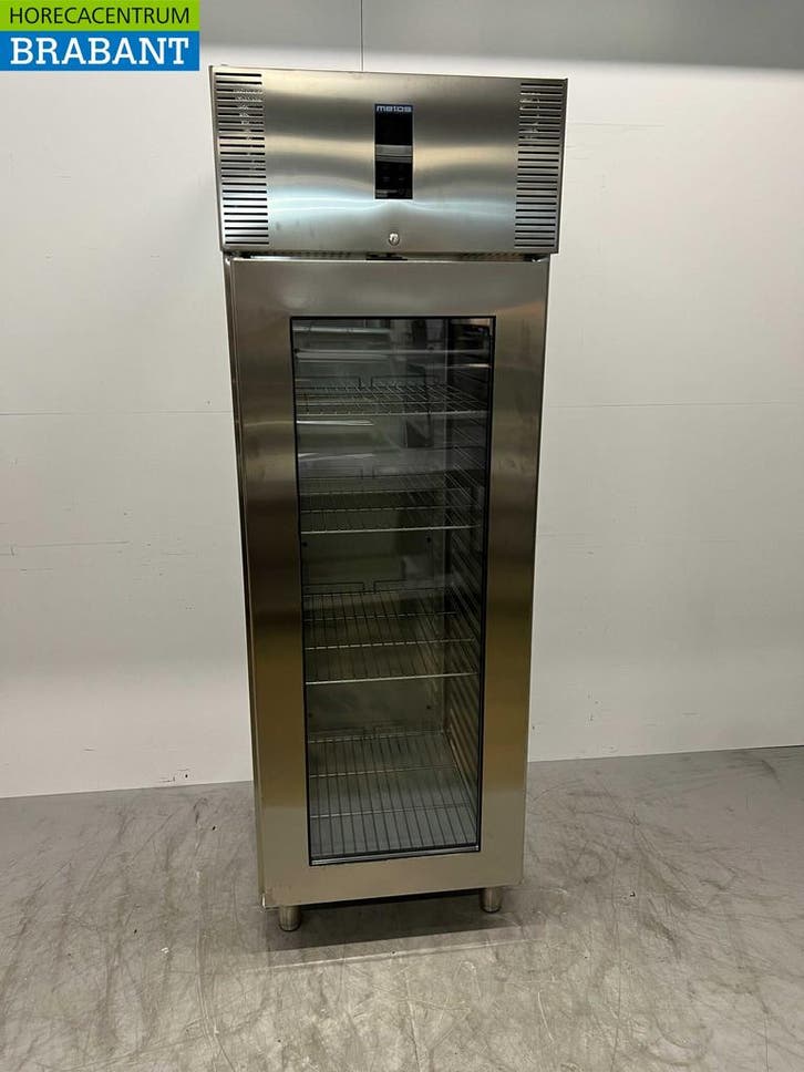 Réfrigérateur à porte vitrée Polaris en acier inoxydable 562, Zakelijke goederen, Horeca | Keukenapparatuur, Verzenden