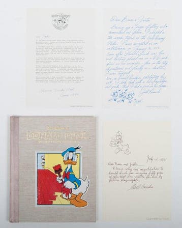 Donald Duck, Linnen hc met fluwelen rug + 3 facsimile, Nieuw