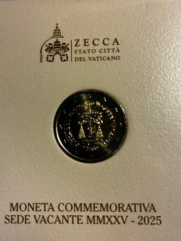 Vaticaan. 2 Euro 2025 Sede Vacante (Zonder minimumprijs)