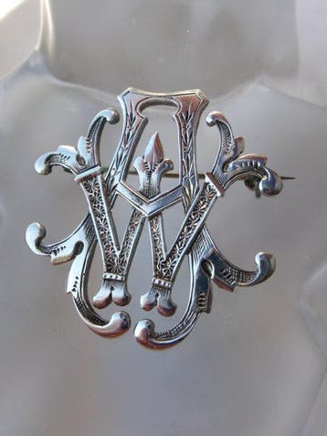 Argent - Broche - Art Nouveau