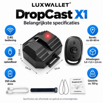 LUXWALLET DropCast X1 – Universeel Drone Airdrop Systeem –, Audio, Tv en Foto, Verzenden, Nieuw