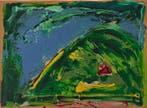 Mario Schifano (1934-1998) - Astratto blu e verde