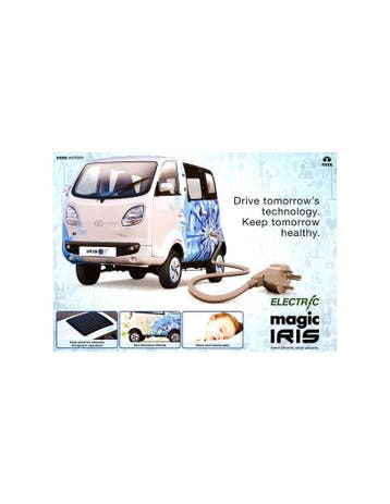 2014 TATA ELECTRIC MAGIC IRIS LEAFLET ENGELS, Ophalen of Verzenden