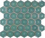 Wand Mozaïek Tegels Factory Hexagon Keramiek Groen - Matj.., Ophalen of Verzenden, Wandtegels