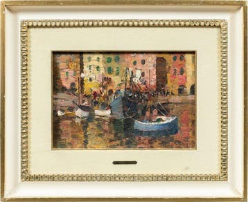 Erma Zago (1880-1942) - The Port of Genoa