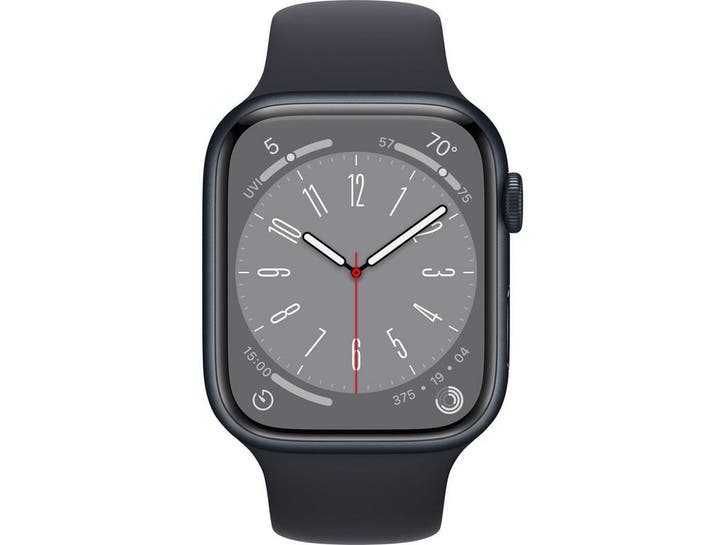Apple Watch Series 8 - Smartwatch - Temperatuurregistratie -, Handtassen en Accessoires, Smartwatches, Zo goed als nieuw, Verzenden
