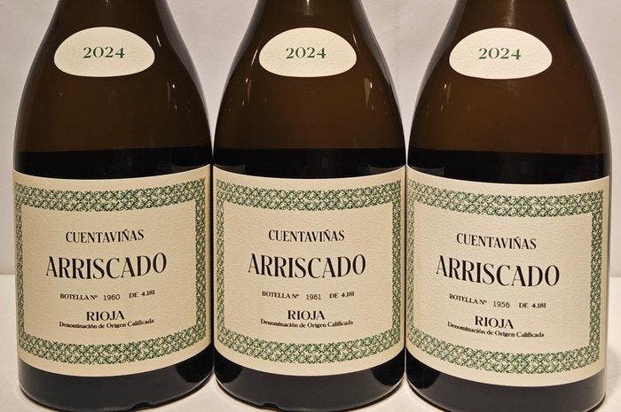 2024 Cuentaviñas, Arriscado - Rioja DOC - 3 Flessen (0.75, Verzamelen, Wijnen
