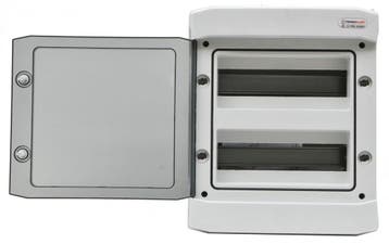 Opbouw verdeelkast Type D - 2 x 12 modules IP65 -, Doe-het-zelf en Bouw, Elektriciteit en Kabels, Ophalen of Verzenden, Nieuw