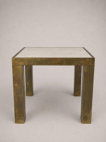 Table - Table dappoint italienne des années 1970 en laiton, Maison & Meubles