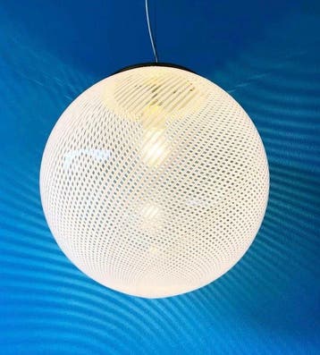 Lampe à suspendre - filigrane - Verre de Murano - Lampe en