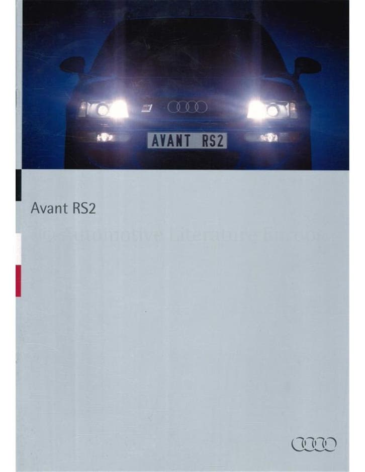 1994 AUDI RS2 AVANT BROCHURE DUITS, Boeken, Auto's | Folders en Tijdschriften