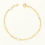 Armband - 14 karaat Geel goud - Parel, Nieuw