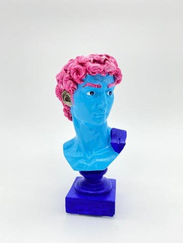 Sviatlana Petushkova - Blue David with Pink Hair