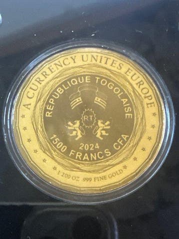 Togo. 1500 Francs 2024 Deutschland, 1/200 Oz (.999) (Zonder