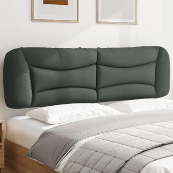 vidaXL Hoofdbordkussen Hvar 180 cm stof donkergrijs, Verzenden