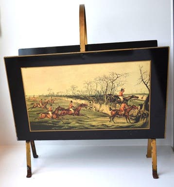 Decoratief ornament - vintage kranten/tijdschrifthouder in, Antiek en Kunst