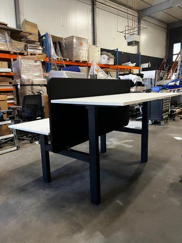 Refurbished Ahrend Zit Sta Duo Bureau - Nieuwe Bladen, Verzenden