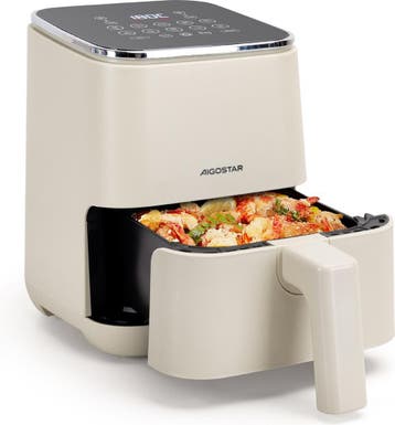 Airfryer - heteluchtfriteuse - 2L - 1200W - Zwart, Electroménager, Friteuses à air, Verzenden