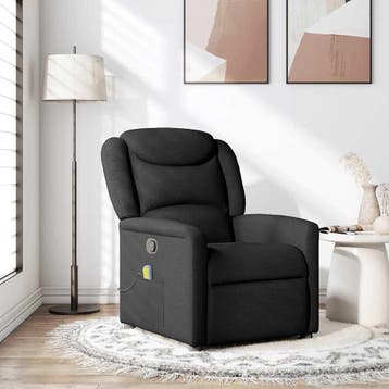 Massagestoel Zwart | Tweede Kansje | OP = OP, Huis en Inrichting, Zetels | Zetels, Overige materialen, Eenpersoons, Verzenden