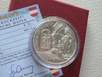 Oostenrijk. 10 Euro / 20 Euro 2002 Schloss Eggenberg +