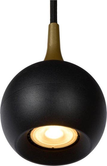 2dekans | Lucide FAVORI - Hanglamp - Ø 9 cm - 1xGU10 - Zwart, Huis en Inrichting, Ophalen of Verzenden, Nieuw