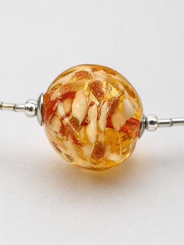 Murano-glas - Halsketting - Murano-glas amber