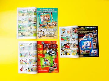 1994, 1998 Panini World Cup, Beilage Micky Maus Comic, Euro