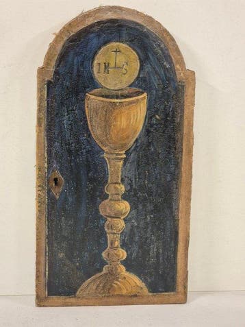 Tabernakeldeur - 39 cm - Hout - 1850-1900