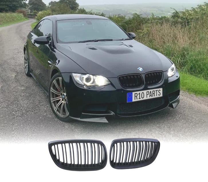 CALANDRES BMW E92 E93 06-10 LOOK M NOIR MAT, Auto-onderdelen, Carrosserie, Verzenden
