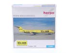 Schaal 1:500 Herpa 509381 Fokker 100 Hapag Lloyd Express..., Ophalen of Verzenden, Zo goed als nieuw