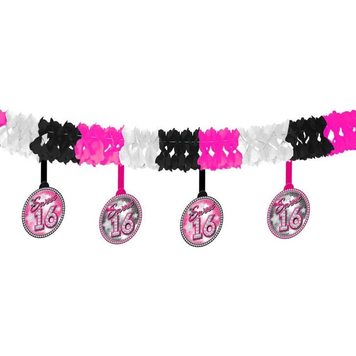 Sweet 16 Slinger met Onderhanger 4m, Hobby & Loisirs créatifs, Articles de fête, Envoi