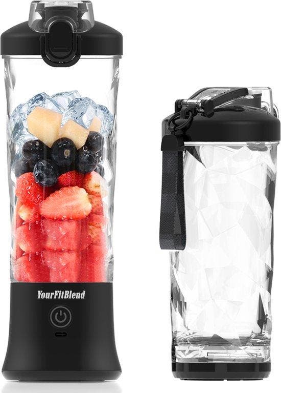 2dekans | Yourfitblend - Draagbare Blender - 6 Mesjes -, Maison & Meubles, Produits de nettoyage, Enlèvement ou Envoi
