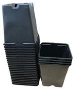 Kweekpotten Vierkant Zwart 9x9x10 cm pak ca. 100 stuks, Nieuw