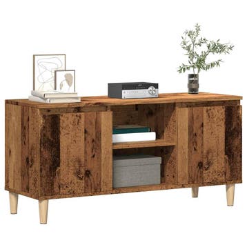 vidaXL Tv-meubel 102x35x50 cm bewerkt hout oud houtkleurig, Verzenden
