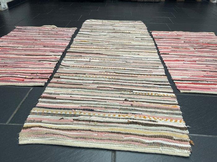Berber Kelim 3-zits - Vloerkleed - 200 cm - 75 cm, Huis en Inrichting, Stoffering | Tapijten en Vloerkleden
