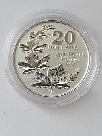 Canada. 20 Dollars 2011/2013, Maple Leafs + Ice Hockey, (2