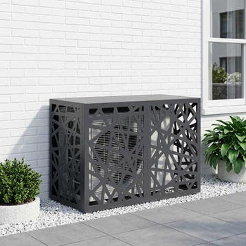 vidaXL Air Conditioner Hoes Antraciet 90 x 40 x 60 cm Staal, Verzenden, Nieuw