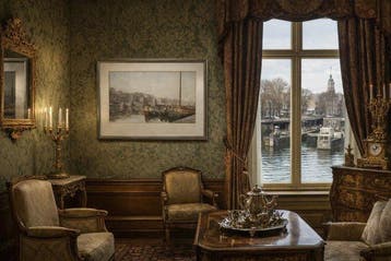 Frans Everbag (1877-1947) - Amstelsluizen te Amsterdam
