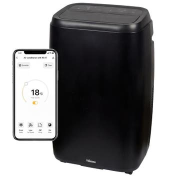 Climatiseur mobile connecté - noir - 14 000 BTU | 1461 W |, Verzenden, Neuf