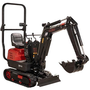 PRO-22 G800 Minigraver - Verstelbare rupsen - Gewicht 870 kg