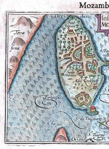 Afrique - Île de Mozambique; Bertius - Insulae & Ars, Nieuw