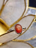 Bijou Calore artisanal en argent 925 avec Pierre du Soleil