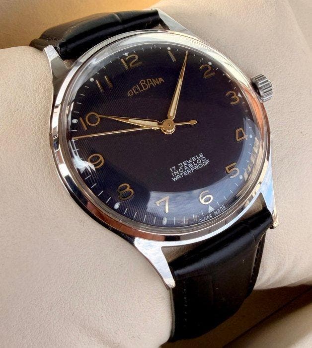 Delbana - 17 jewels JUMBO - Sans prix de réserve - 156026 -, Handtassen en Accessoires, Horloges | Heren