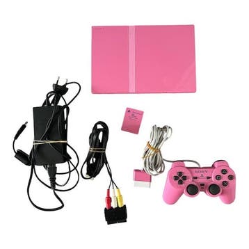 Playstation 2 Slim Pink (Roze) + Controller & Memory Card, Consoles de jeu & Jeux vidéo, Consoles de jeu | Sony PlayStation 2