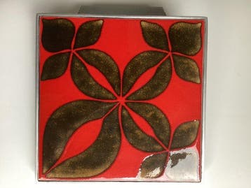 Vintage Deurklink - 1960-1970 - Vintage keramiek - deurknop