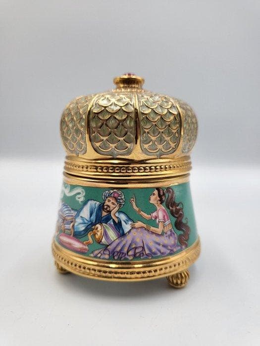 Boîte à musique “Scheherazade” – Maison Fabergé x Franklin, Antiquités & Art, Curiosités & Brocante